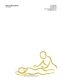 Acupuncture Yellow stationery design