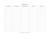 Address List