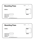 Airline Boarding Pass