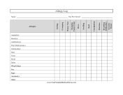 Allergy Symptom Log