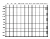 Printable Annual Checklist - Landscape