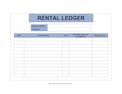 Apartment Manager Ledger