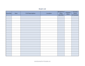 Asset List