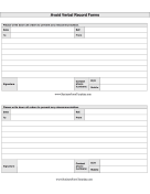 Avoid Verbal Orders AVO Form