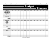 BW Student Planner Budget Planner