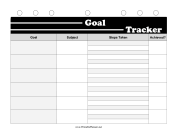 BW Student Planner Goal Tracker