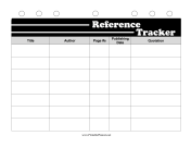 BW Student Planner Reference Tracker