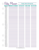 Baby Planner Infant Schedule