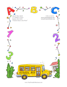 Back To School stationery design