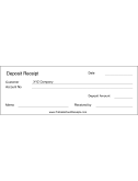 Bank Deposit Receipt