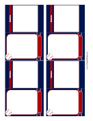 Printable Baseball Card Template