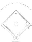 Printable Baseball Diamond