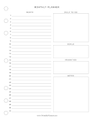 Basic Monthly Planner