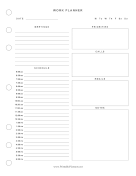 Basic Work Planner