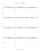 Basic Yearly Planner