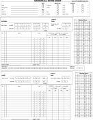 Printable Basketball Score Sheet