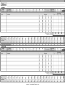 Printable Basketball Score Sheet