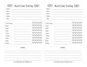 Beer Cider Tasting Log