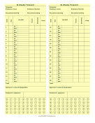 Bi-Weekly Punch Time Card