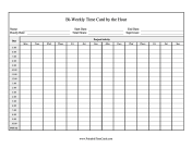 Bi-Weekly Time Card By Hour