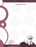 Bichon Frise stationery design