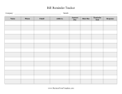 Bill Reminder Tracker