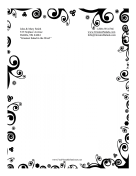 Black And White Nature Stationery stationery design