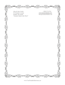 Black Sharp Angles stationery design