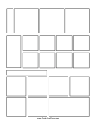 Printable Blank Sunday Comics Page