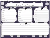 Blog Planner