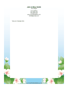 Blossom stationery design