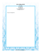 Blue Leaf stationery design