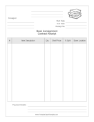 Book Consignment Contract Receipt