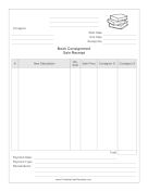 Book Consignment Sale Receipt