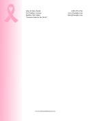 Breast Cancer Ribbon Stationery stationery design