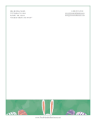 Bunny Ears And Easter Eggs stationery design