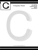 C Monogram Letterhead