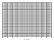 Printable Calendar - 10 Years by Months - 100 Divisions with Index Lines - Landscape