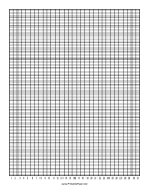 Printable Calendar - 1 Month by Days - 100 Divisions with Index Lines