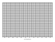 Printable Calendar - 1 Year by Months - 100 Divisions with Index Lines - Landscape