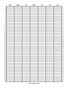 Printable Calendar - 1 Year by Week