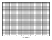 Printable Calendar - 5 Days by Hour - 70 Divisions with Index Lines - Landscape