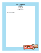 Candy Bar stationery design