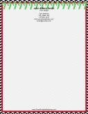 Candy Cane stationery design