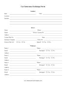 Car Insurance Exchange Form