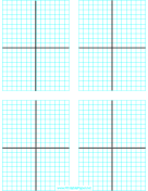 Printable Cartesian Graph (four per page)