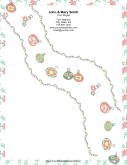 Cascade of Ornaments stationery design