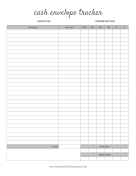 Cash Envelope Tracker