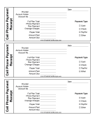 Cell Phone Payment Receipt