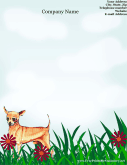 Chihuahua stationery design